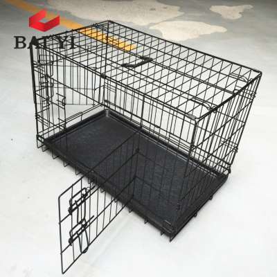 Icrate Folding Metal Dog Crate Mesh Pet Cages, Carrier & Houses