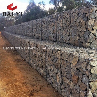 Galvanized Wire Mesh Gabion Wall Retaining Construction Material Cost